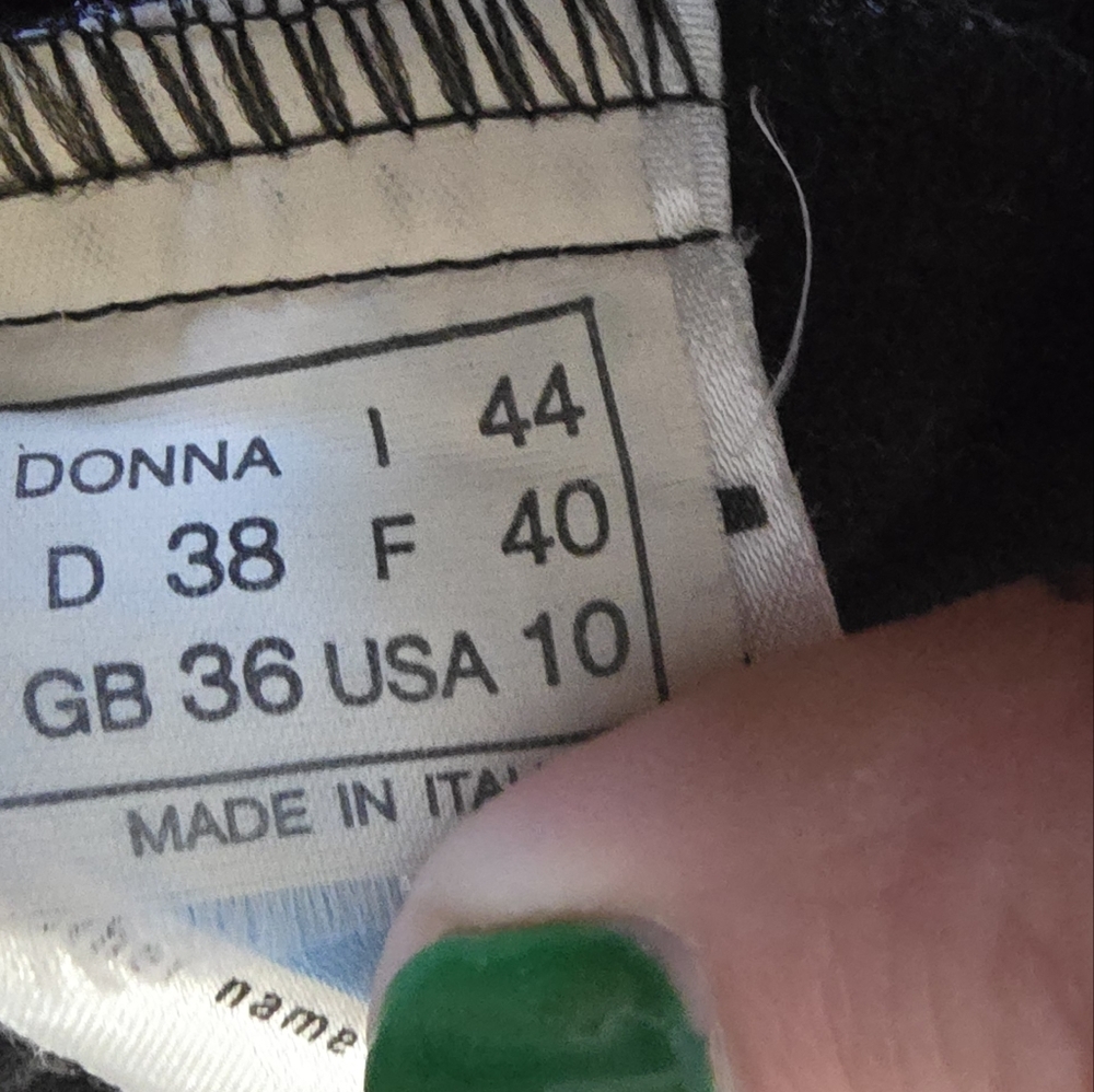 Salo Black Bib Overalls Snow Ski Pants With Stirrup Feet Size 10 Wool Blend - Picture 5 of 7